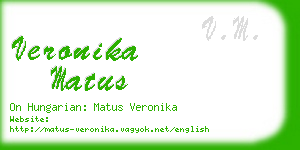 veronika matus business card